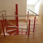 Geländer, Rot, Stahl, Treppe | Walter Edelstahl Stahl Glas